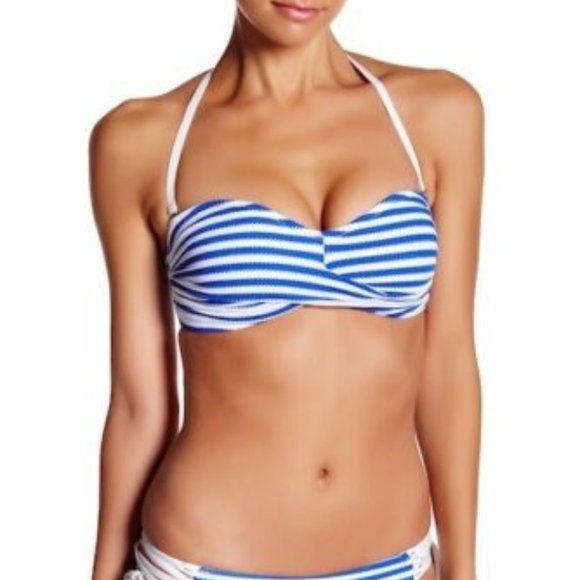 VITAMIN A SWIMWEAR AVA CORSET BANDEAU BIKINI TOP - Picture 2 of 6